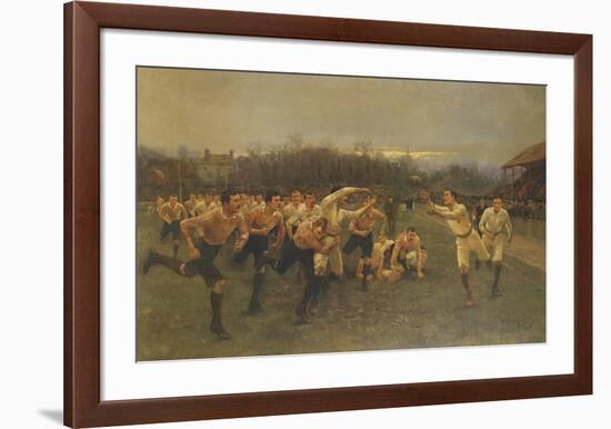 The Rugby Match-William Barnes Wollen-Framed Premium Giclee Print