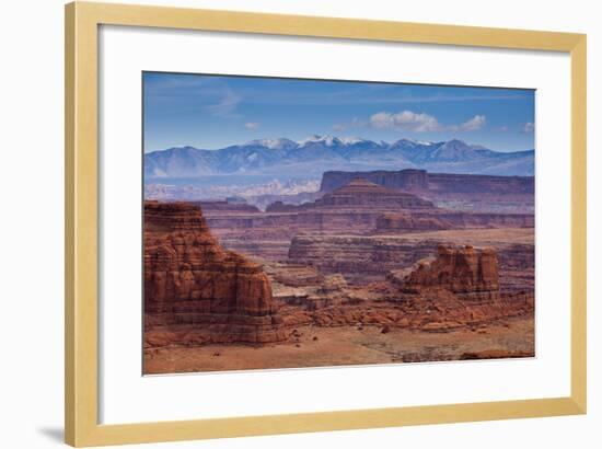 The Rugged Canyons of Canyonlands National Park Seen from the White Rim Trail Near Moab, Utah-Sergio Ballivian-Framed Photographic Print