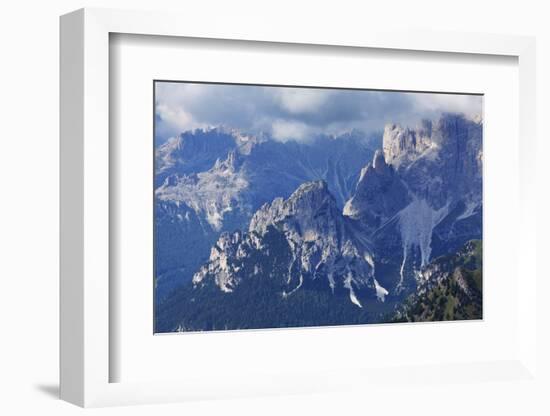 The Rugged Rosengarten Peaks in the Dolomites Near Canazei, Trentino-Alto Adige, Italy, Europe-Martin Child-Framed Photographic Print