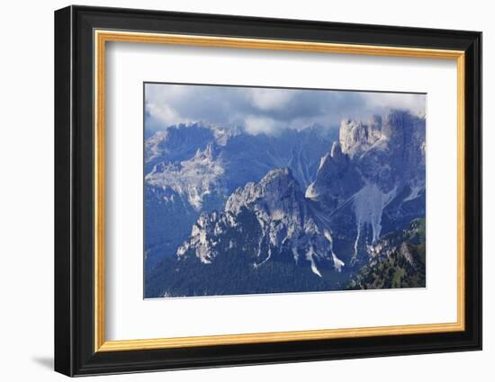 The Rugged Rosengarten Peaks in the Dolomites Near Canazei, Trentino-Alto Adige, Italy, Europe-Martin Child-Framed Photographic Print