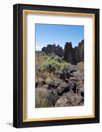 The rugged Smith Rock State Park in central Oregon's High Desert, near Bend, Oregon, United States -Martin Child-Framed Photographic Print