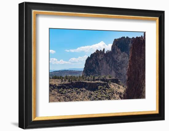 The rugged Smith Rock State Park in central Oregon's High Desert, near Bend, Oregon, United States -Martin Child-Framed Photographic Print