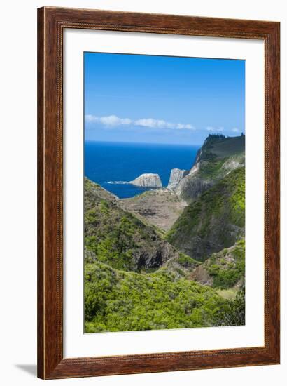 The Rugged West Maui Landscape and Coastline, Maui, Hawaii, United States of America, Pacific-Michael Runkel-Framed Photographic Print