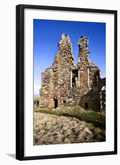 The Ruin of Newark Castle on the Fife Coast Path Near St. Monans, Fife, Scotland, UK-Mark Sunderland-Framed Photographic Print