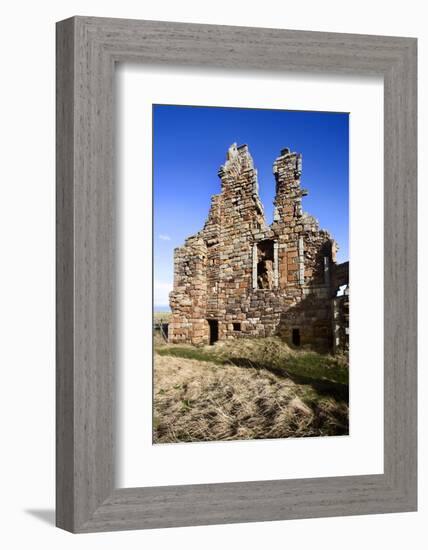 The Ruin of Newark Castle on the Fife Coast Path Near St. Monans, Fife, Scotland, UK-Mark Sunderland-Framed Photographic Print