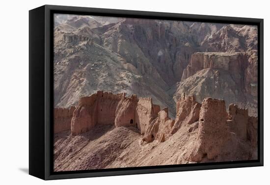 The Ruined City of Shahr-E Zohak in the Bamiyan Province, Afghanistan, Asia-Alex Treadway-Framed Premier Image Canvas