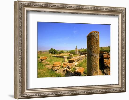 The Ruins of Chellah with Minaret, Rabat, Morocco, North Africa, Africa-Neil Farrin-Framed Photographic Print