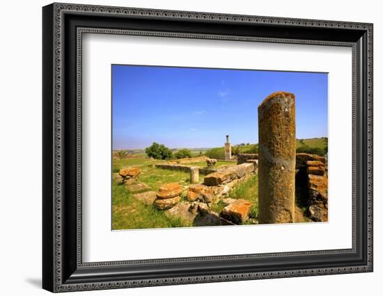 The Ruins of Chellah with Minaret, Rabat, Morocco, North Africa, Africa-Neil Farrin-Framed Photographic Print