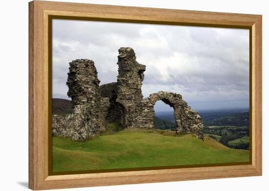 The ruins of Dinas Bran, a medieval castle near Llangollen, Denbighshire, Wales, United Kingdom, Eu-David Pickford-Framed Premier Image Canvas