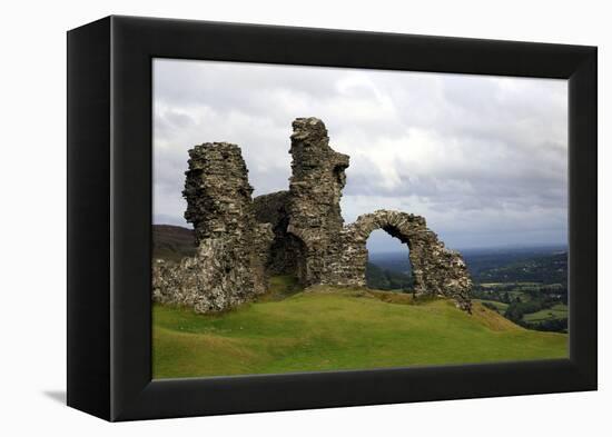 The ruins of Dinas Bran, a medieval castle near Llangollen, Denbighshire, Wales, United Kingdom, Eu-David Pickford-Framed Premier Image Canvas