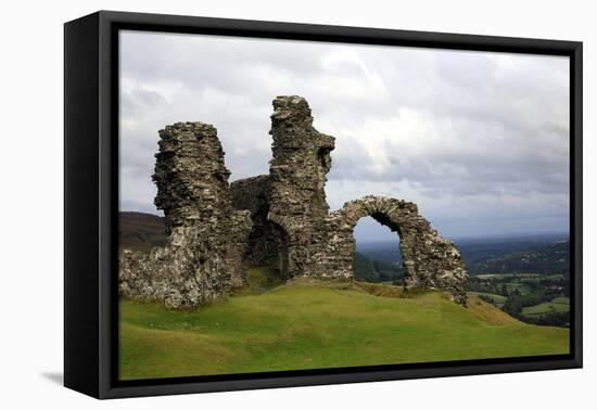 The ruins of Dinas Bran, a medieval castle near Llangollen, Denbighshire, Wales, United Kingdom, Eu-David Pickford-Framed Premier Image Canvas