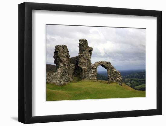 The ruins of Dinas Bran, a medieval castle near Llangollen, Denbighshire, Wales, United Kingdom, Eu-David Pickford-Framed Photographic Print