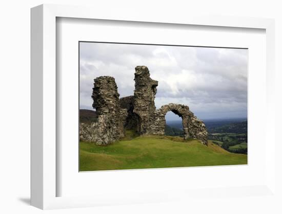 The ruins of Dinas Bran, a medieval castle near Llangollen, Denbighshire, Wales, United Kingdom, Eu-David Pickford-Framed Photographic Print