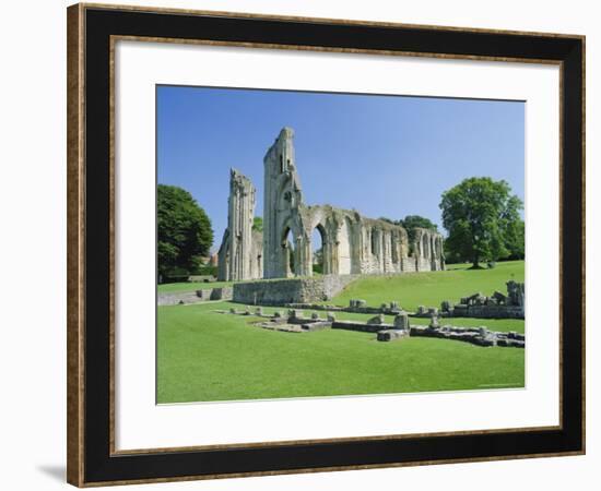 The Ruins of Glastonbury Abbey, Glastonbury, Somerset, England, UK-Christopher Nicholson-Framed Photographic Print