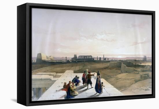 The Ruins of Karnak from the West, 19th Century-David Roberts-Framed Premier Image Canvas