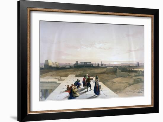 The Ruins of Karnak from the West, 19th Century-David Roberts-Framed Giclee Print