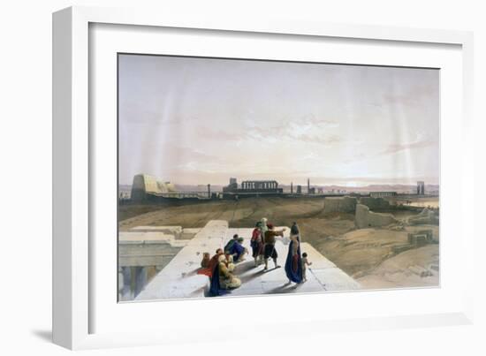 The Ruins of Karnak from the West, 19th Century-David Roberts-Framed Giclee Print