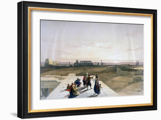 The Ruins of Karnak from the West, 19th Century-David Roberts-Framed Giclee Print