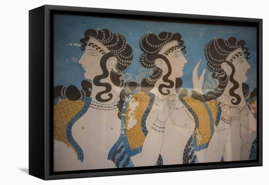 The Ruins of Knossos, the Largest Bronze Age Archaeological Site, Minoan Civilization-Michael Runkel-Framed Premier Image Canvas