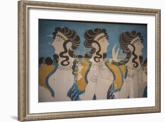 The Ruins of Knossos, the Largest Bronze Age Archaeological Site, Minoan Civilization-Michael Runkel-Framed Photographic Print