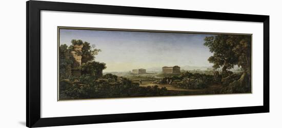 The Ruins of Paestum, 1805-30-Gioacchino Rinaldi-Framed Giclee Print