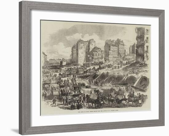 The Ruins of Paris, Porte Maillot and the Avenue De La Grande Armee-null-Framed Giclee Print