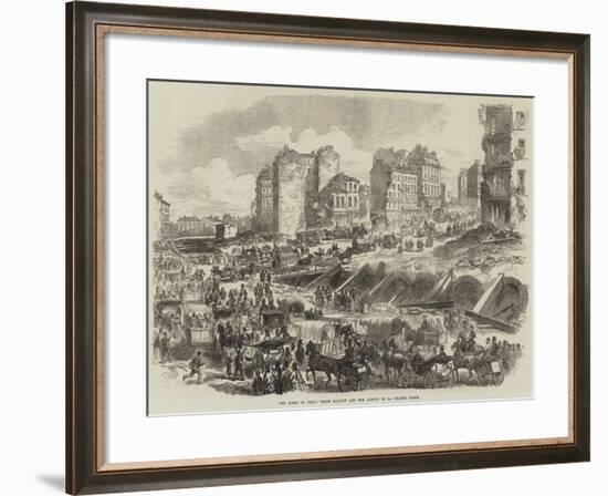 The Ruins of Paris, Porte Maillot and the Avenue De La Grande Armee-null-Framed Giclee Print