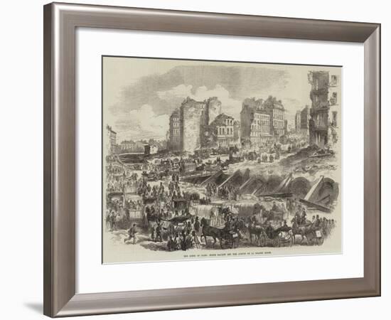 The Ruins of Paris, Porte Maillot and the Avenue De La Grande Armee-null-Framed Giclee Print