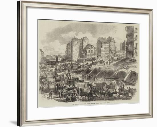 The Ruins of Paris, Porte Maillot and the Avenue De La Grande Armee-null-Framed Giclee Print