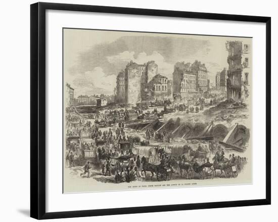 The Ruins of Paris, Porte Maillot and the Avenue De La Grande Armee-null-Framed Giclee Print