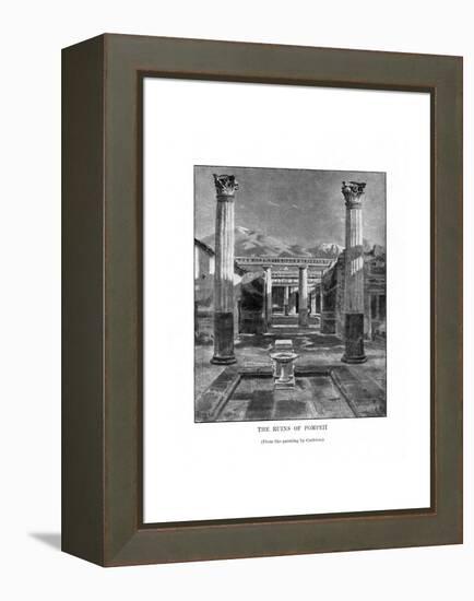 The Ruins of Pompeii, Italy, 19th Century-Carleton Carleton-Framed Premier Image Canvas