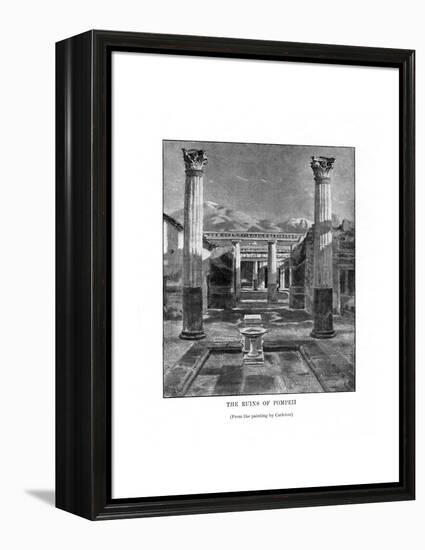 The Ruins of Pompeii, Italy, 19th Century-Carleton Carleton-Framed Premier Image Canvas