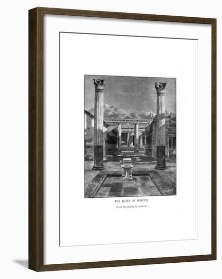 The Ruins of Pompeii, Italy, 19th Century-Carleton Carleton-Framed Premium Giclee Print