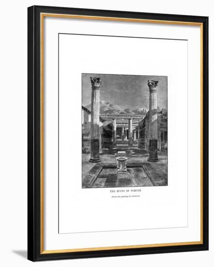 The Ruins of Pompeii, Italy, 19th Century-Carleton Carleton-Framed Premium Giclee Print