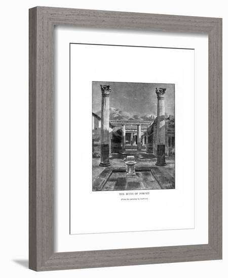 The Ruins of Pompeii, Italy, 19th Century-Carleton Carleton-Framed Giclee Print