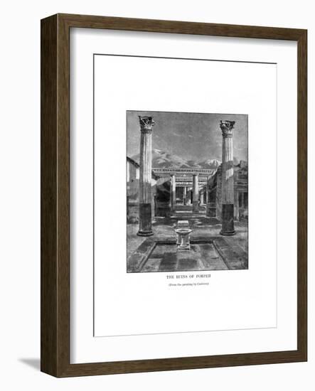 The Ruins of Pompeii, Italy, 19th Century-Carleton Carleton-Framed Giclee Print