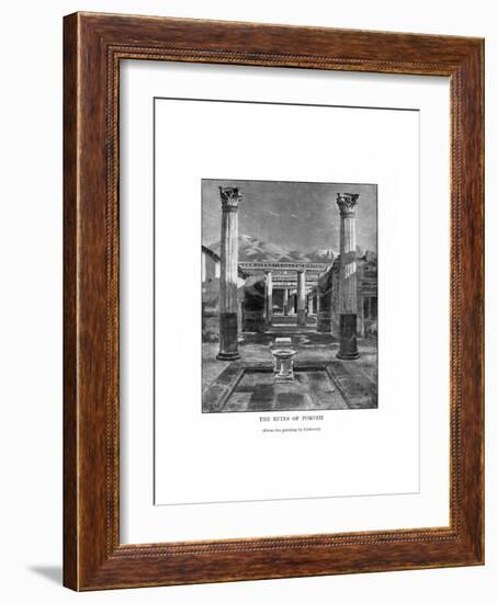 The Ruins of Pompeii, Italy, 19th Century-Carleton Carleton-Framed Giclee Print