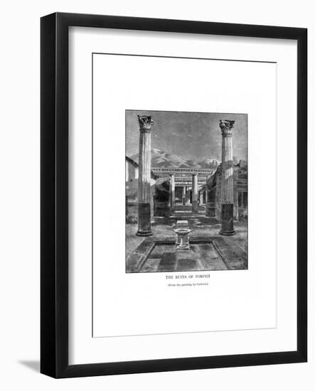 The Ruins of Pompeii, Italy, 19th Century-Carleton Carleton-Framed Giclee Print