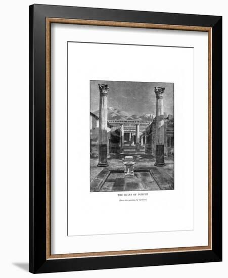 The Ruins of Pompeii, Italy, 19th Century-Carleton Carleton-Framed Giclee Print