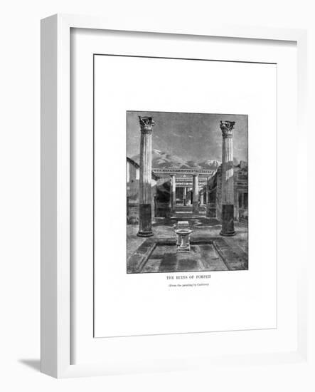 The Ruins of Pompeii, Italy, 19th Century-Carleton Carleton-Framed Giclee Print