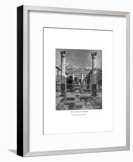 The Ruins of Pompeii, Italy, 19th Century-Carleton Carleton-Framed Giclee Print