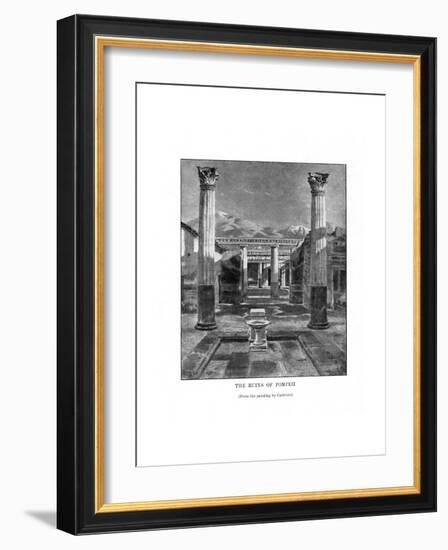 The Ruins of Pompeii, Italy, 19th Century-Carleton Carleton-Framed Giclee Print