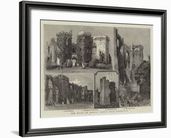 The Ruins of Raglan Castle, Near Monmouth-null-Framed Giclee Print