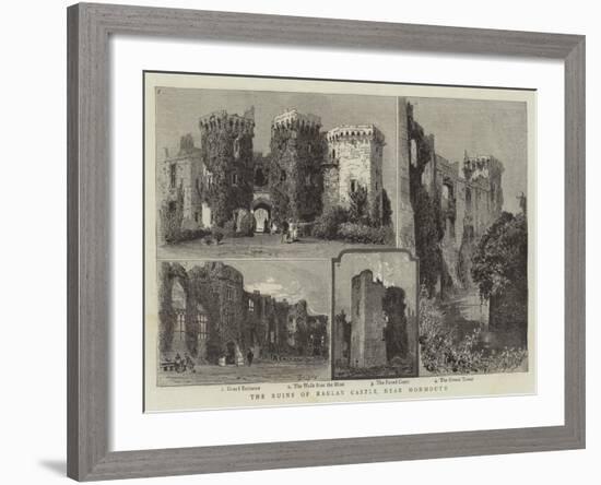 The Ruins of Raglan Castle, Near Monmouth-null-Framed Giclee Print