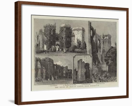 The Ruins of Raglan Castle, Near Monmouth-null-Framed Giclee Print