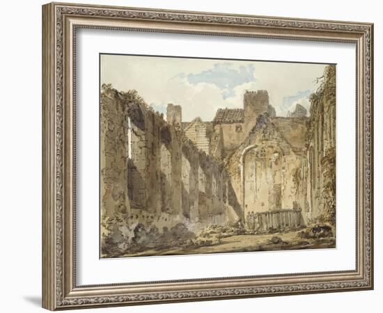 The Ruins of the Chapel in the Savoy Palace-Thomas Girtin-Framed Giclee Print