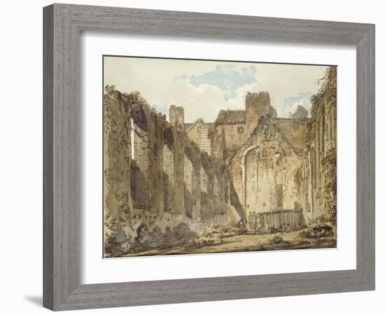 The Ruins of the Chapel in the Savoy Palace-Thomas Girtin-Framed Giclee Print