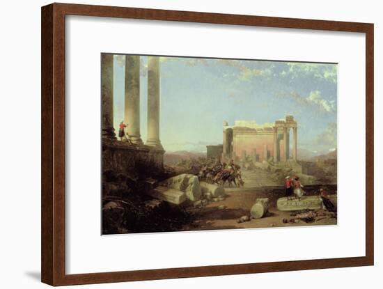 The Ruins of the Temple of the Sun at Baalbec, 1861-David Roberts-Framed Giclee Print