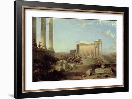 The Ruins of the Temple of the Sun at Baalbec, 1861-David Roberts-Framed Giclee Print