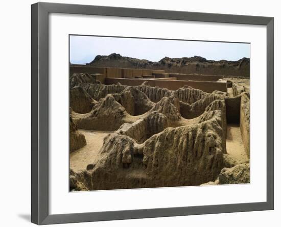 The Ruins of Tschudi Palace in Chan Chan-null-Framed Giclee Print